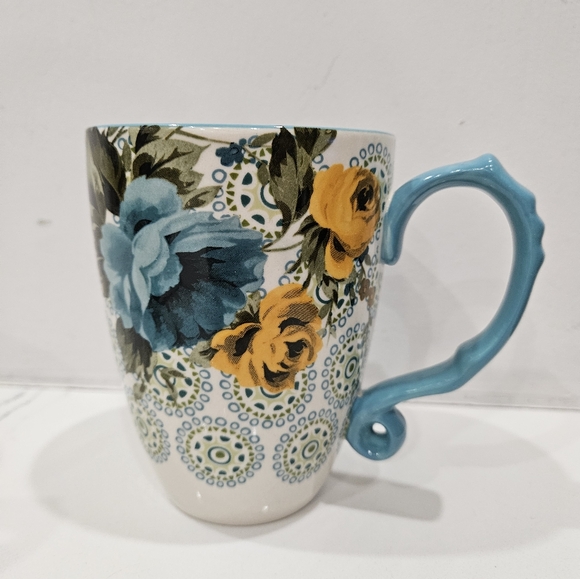 THE PIONEER WOMAN ROSE SHADOW JUMBO 26OZ LATTE MUG SET - Picture 2 of 8